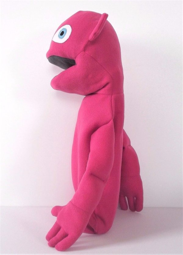 Klappmaulpuppe Alien Fantasy Monster Pink Handpuppe 59cm