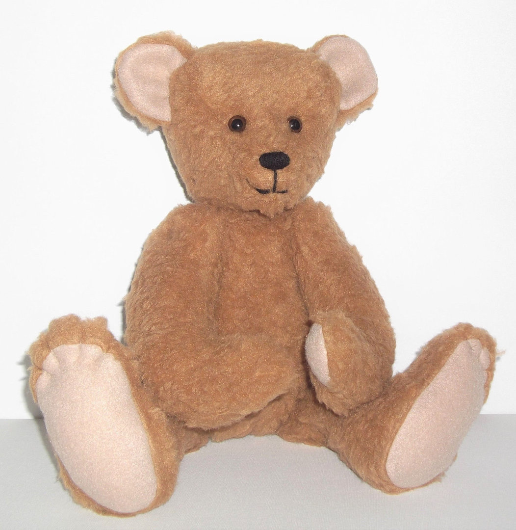 Teddy Bär mit Baby Hellbraun ca 38 cm Mamabär Papabär Kuscheltier Plüschtier 