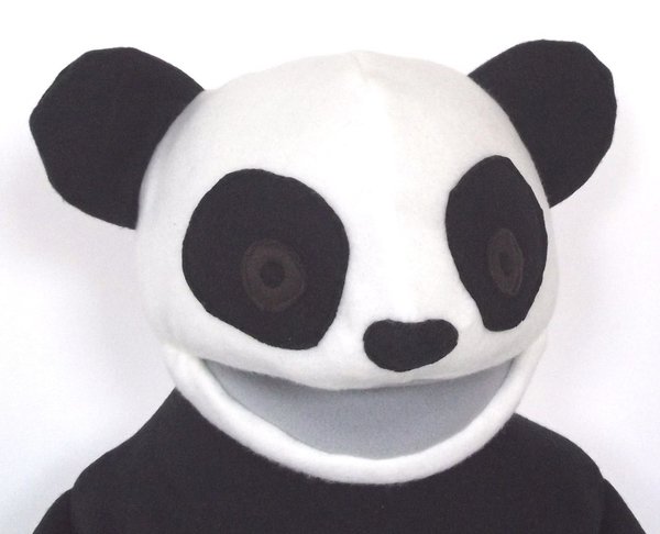 Klappmaulpuppe Panda Bär Handpuppe 68cm