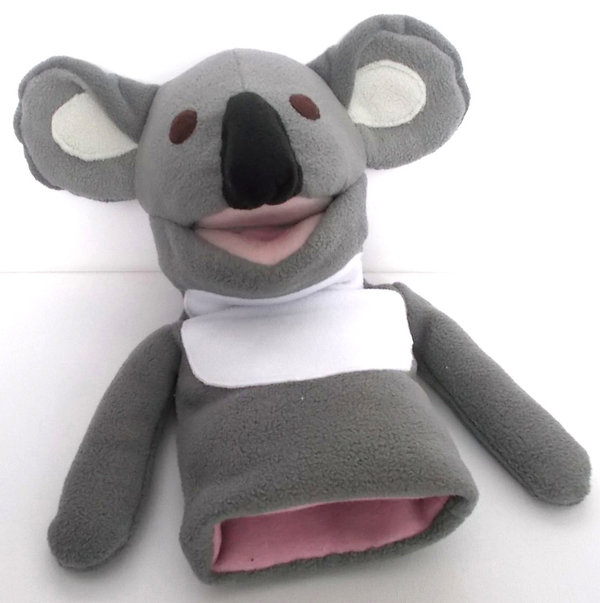 Klappmaulpuppe Süßer Koala Teddy Bär Handpuppe Stofftier 36cm Handgefertigt