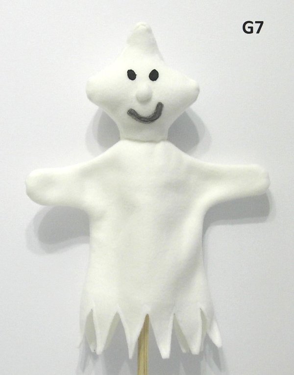 Handpuppe Halloween Geist Gespenst 32cm Handgefertigt