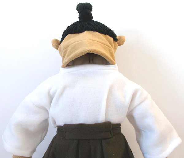 Klappmaulpuppe Samurai Junge Asiate 68cm