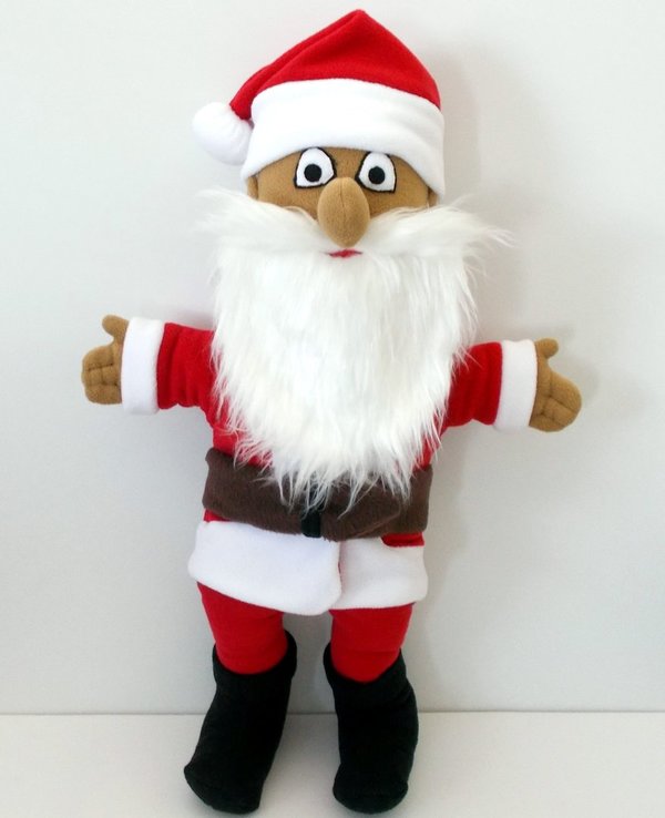 Handpuppe Weihnachtsmann Santa 70cm Handgefertigt