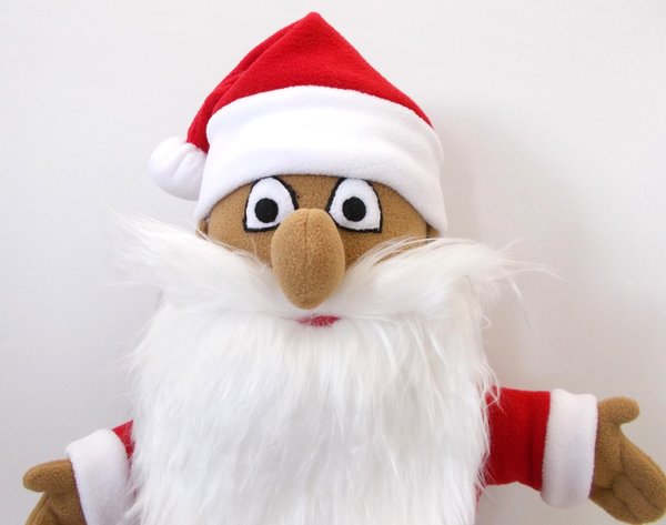 Handpuppe Weihnachtsmann Santa 70cm