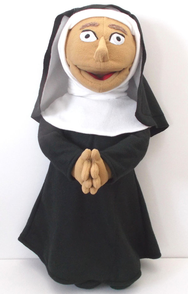 Klappmaulpuppe Nonne Schwester Handpuppe 75cm