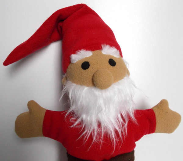 Handpuppe Weihnachtsmann Santa 38cm