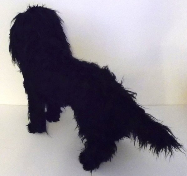 Toller Plüschhund Schwarz 45cm